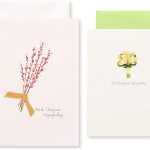 Papyrus Sympathy Cards with Envelopes, Crocus and Peace (2-Count)